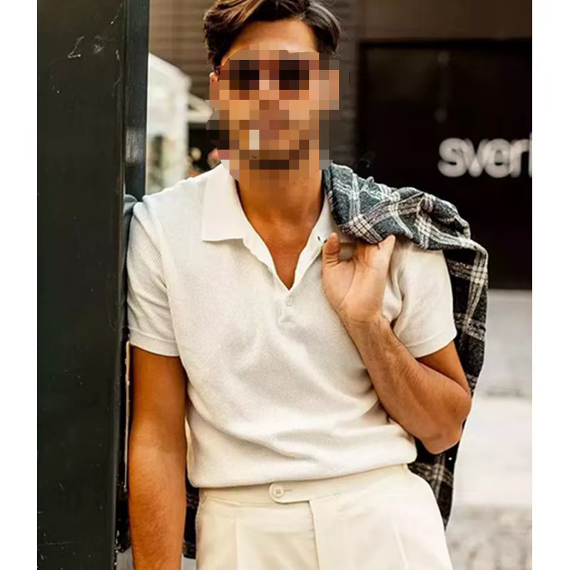 Polos à manches courtes pour hommes