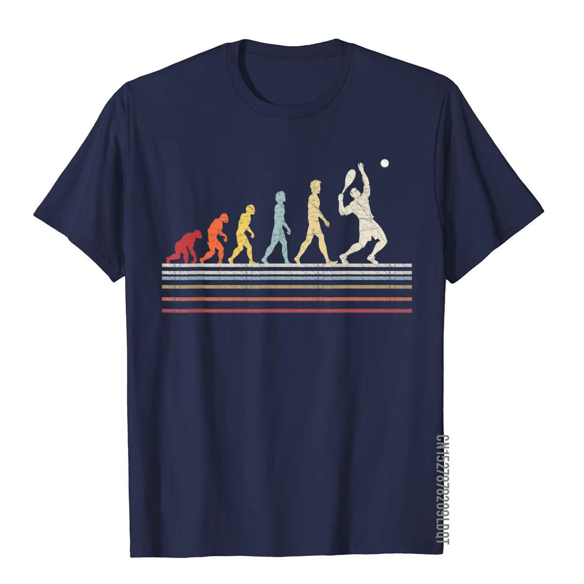 T-shirt de sport vintage en coton pour hommes