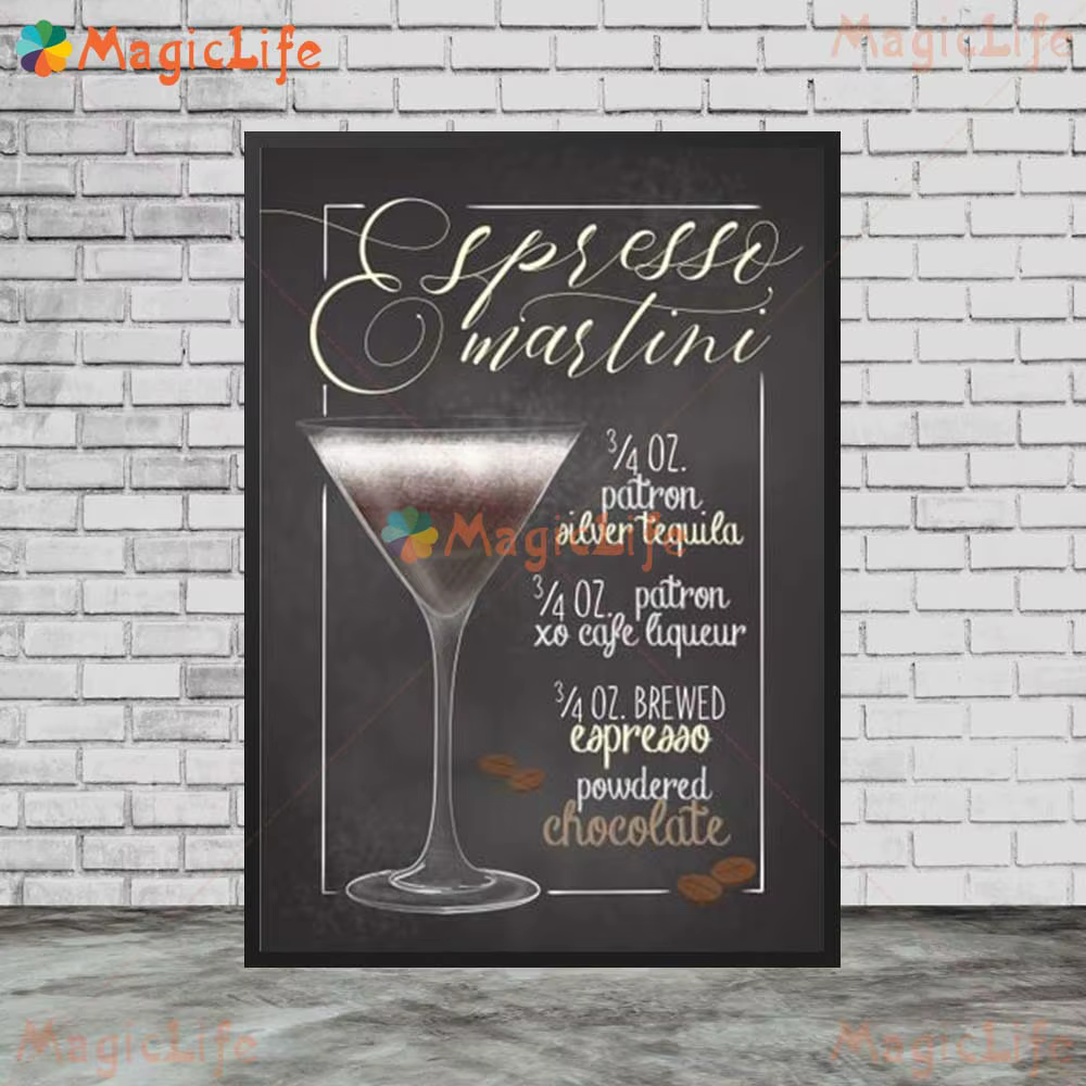 Affiches murales de Menu de boissons de Bar Mojito