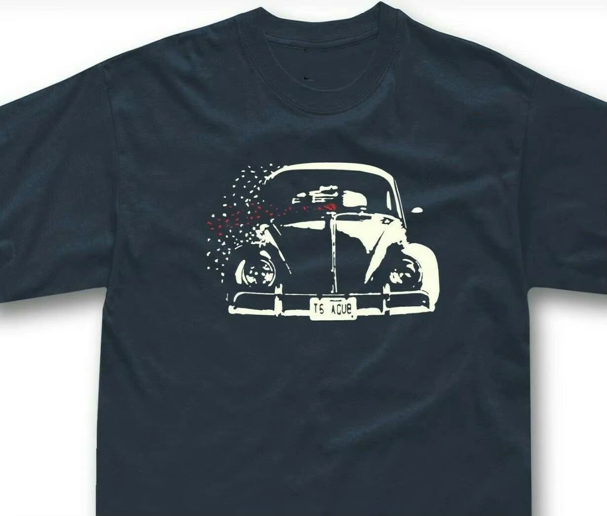 T-shirt Beetle Classic Car Type 1 1302 1200 avec illustrations.