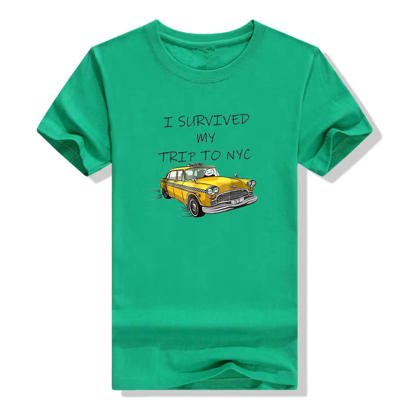 T-Shirt graphique, avec motif, j'ai pu survivre à mon voyage à NYC