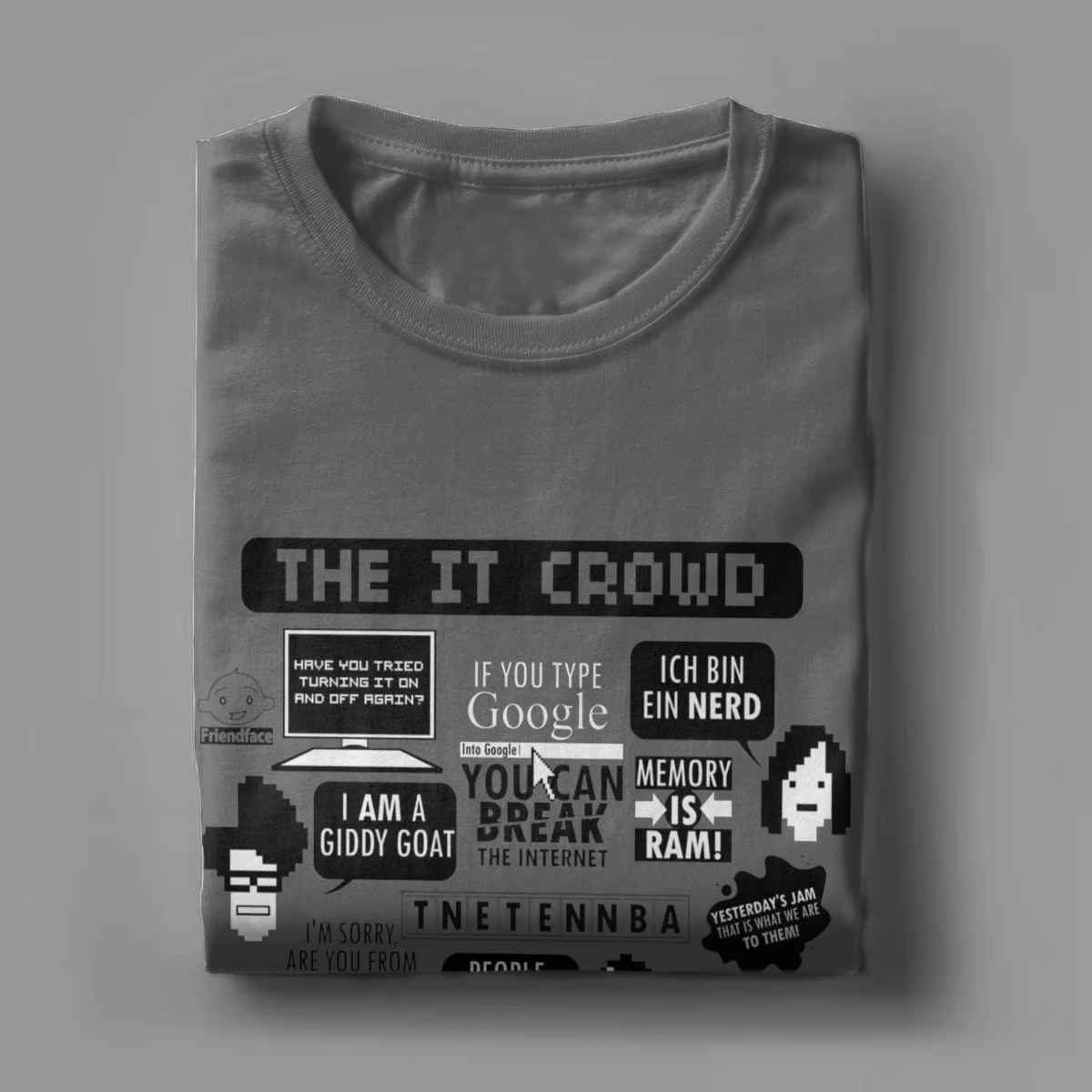 T-Shirt à Manches Courtes en Pur Coton pour Homme