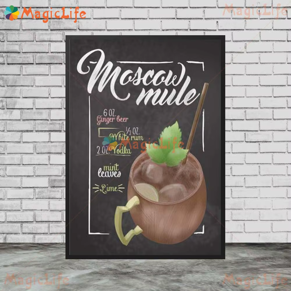 Affiches murales de Menu de boissons de Bar Mojito