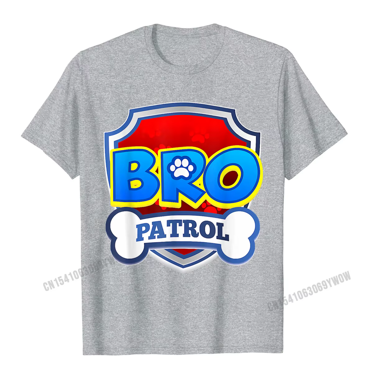 Bro patrouille chemise chien drôle fête d'anniversaire T-Shirt Camisas hommes mode T-Shirts normaux haut en coton T-Shirts pour homme Camisa