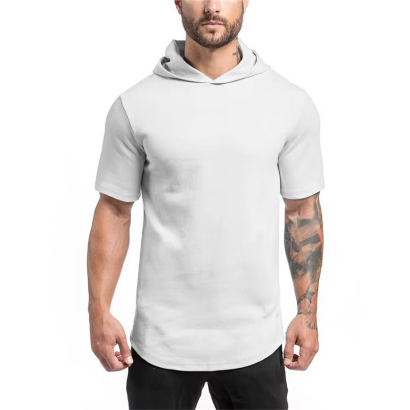T-shirt à Capuche et Manches Courtes pour Homme