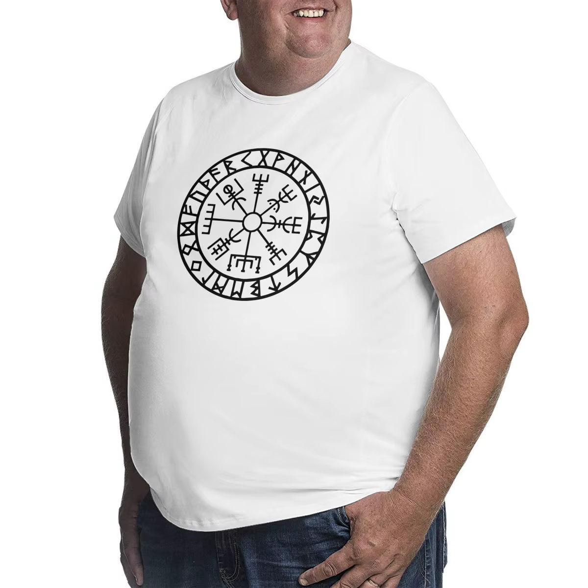 Vegvisir-T-Shirt Navigateur Futhlavabo Runes pour Homme