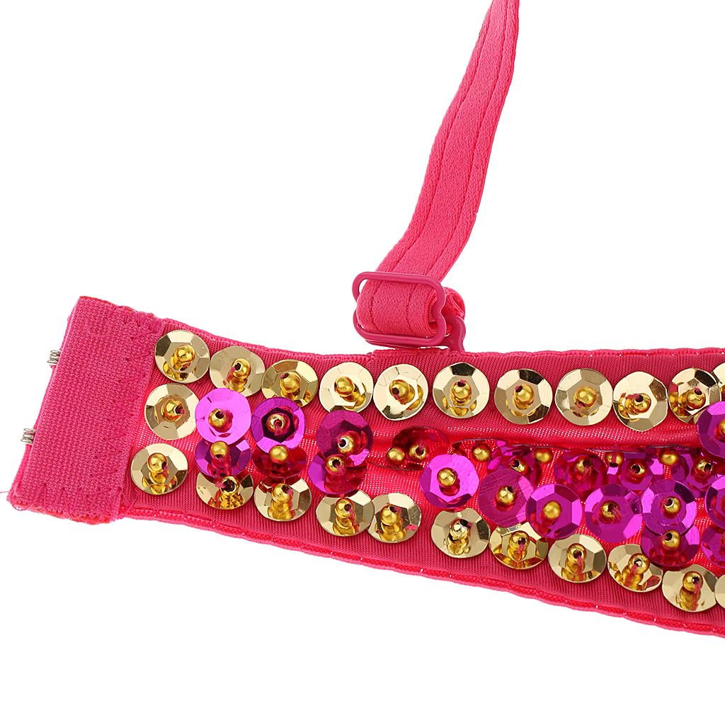 Soutien-gorge à paillettes et perles pour femmes