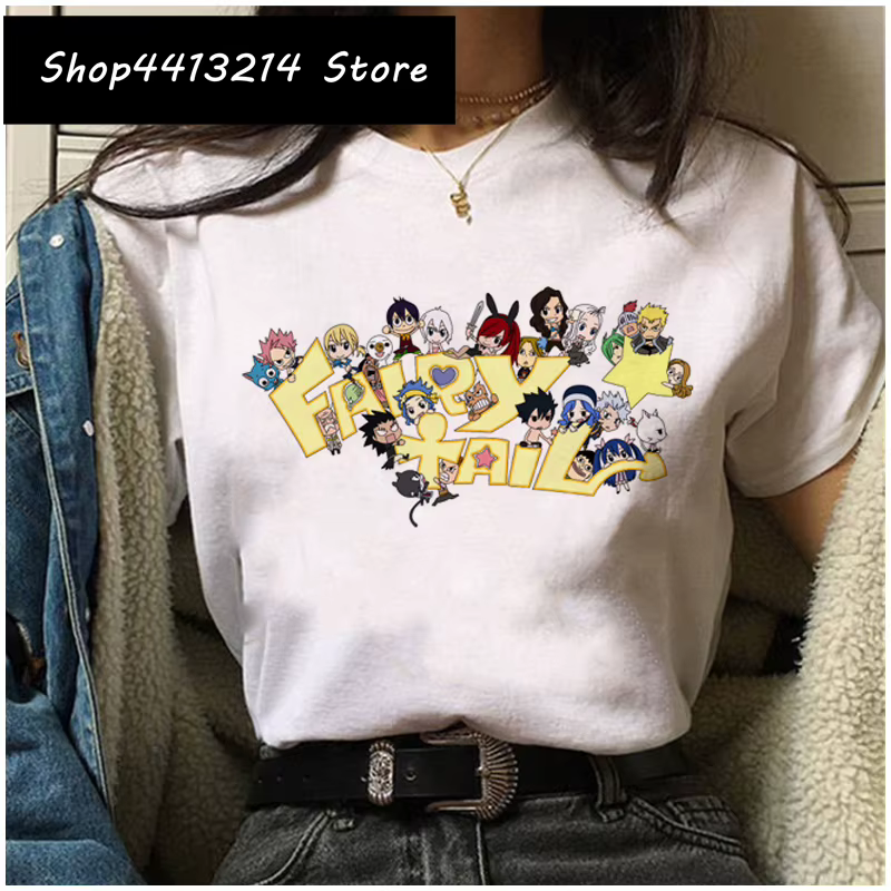 Fairy Tail t-shirt femmes japonais Anime nouveaux hauts