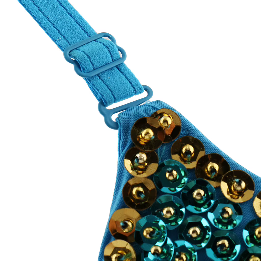 Soutien-gorge à paillettes et perles pour femmes