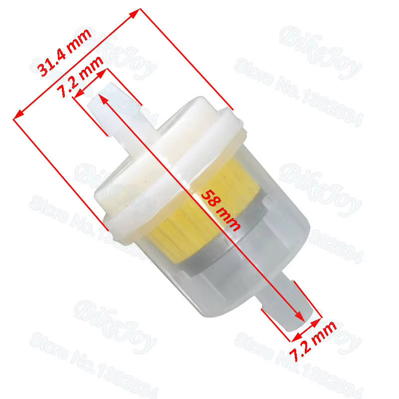 Filtre à carburant en ligne, huile et essence, pour Dirt Pit Bike, ATV, Quad, moto, Motocross, Go Kart, Motard, moteur, cyclomoteur, Buggy, Scooter, 5 pièces/paquet