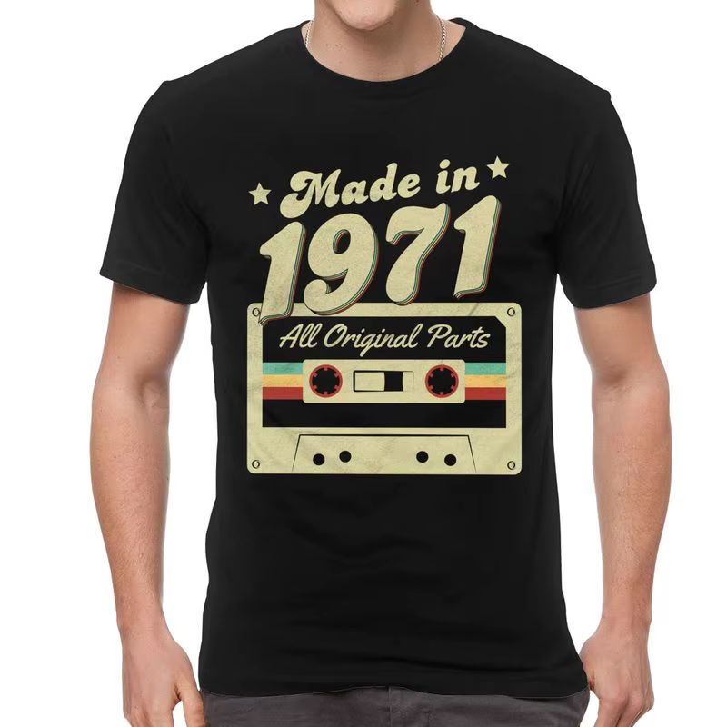 T-Shirt Vintage à manches courtes pour Homme
