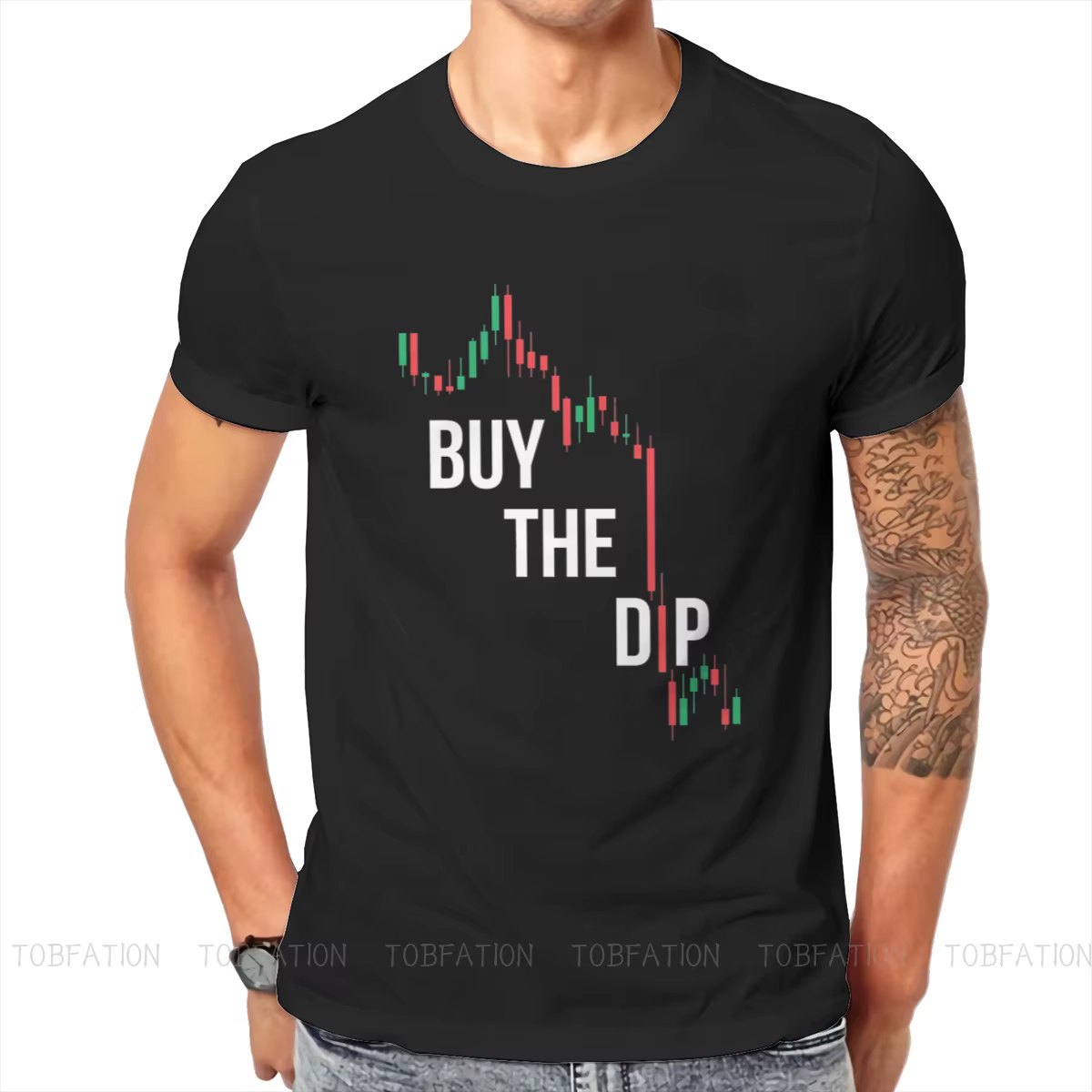 T-shirt col rond pour hommes