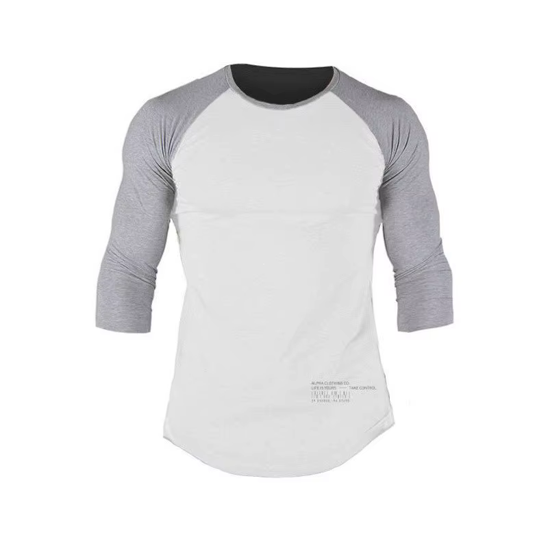 T-shirt à manches 3/4 en coton pour homme