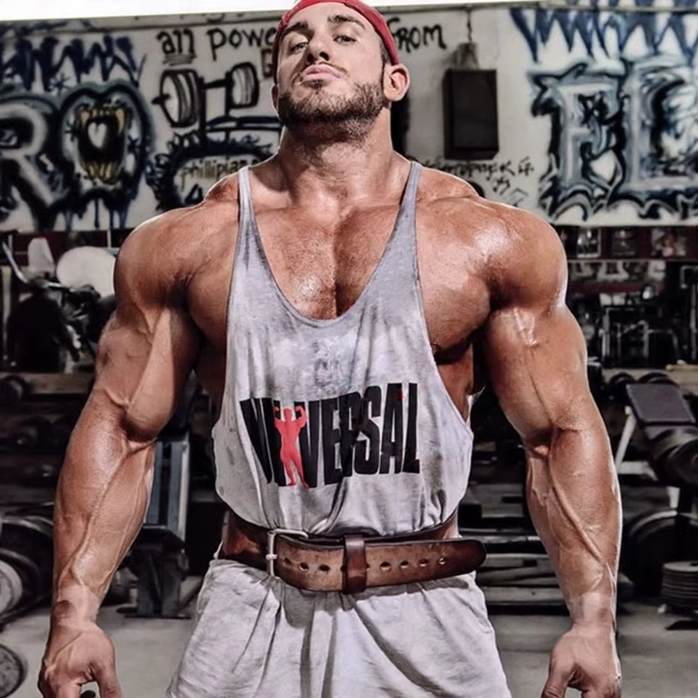 Musculation Homme Débardeur Décontracté Lettre Imprimé Gym Hommes Gilet Récolte