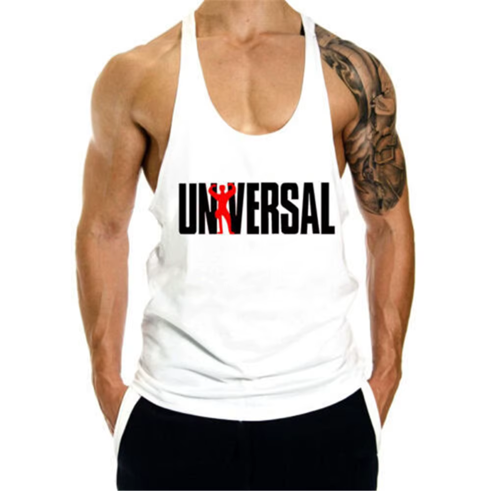 Musculation Homme Débardeur Décontracté Lettre Imprimé Gym Hommes Gilet Récolte