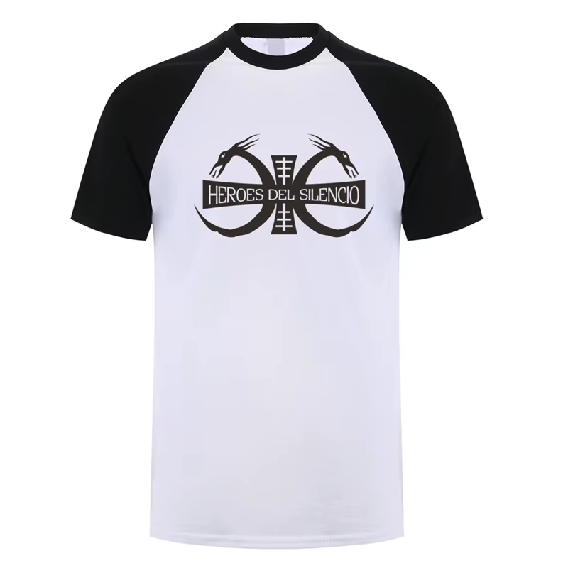 Heroes Del Silencio Rock Band Logo T-Shirts à manches courtes coton décontracté Mans Hip Hop t-shirt LH-266