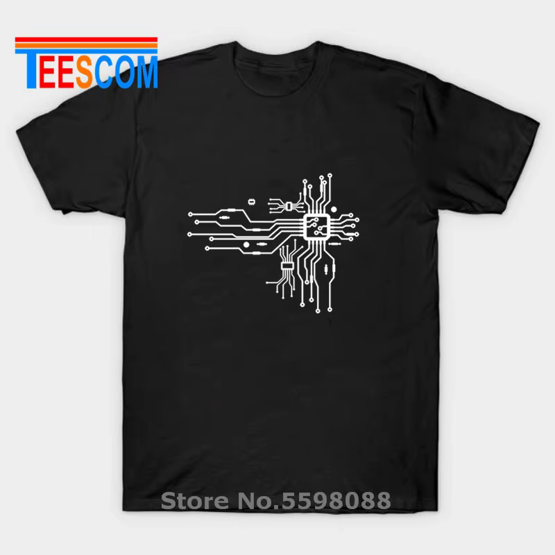 T-Shirt à Manches Courtes en Coton pour Homme