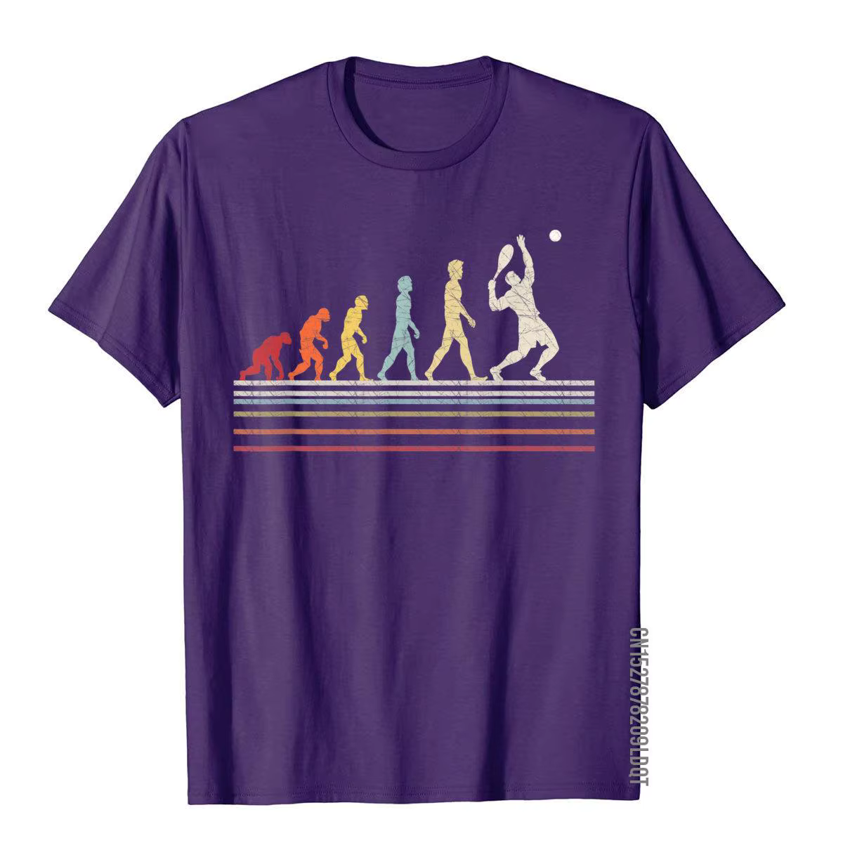 T-shirt de sport vintage en coton pour hommes