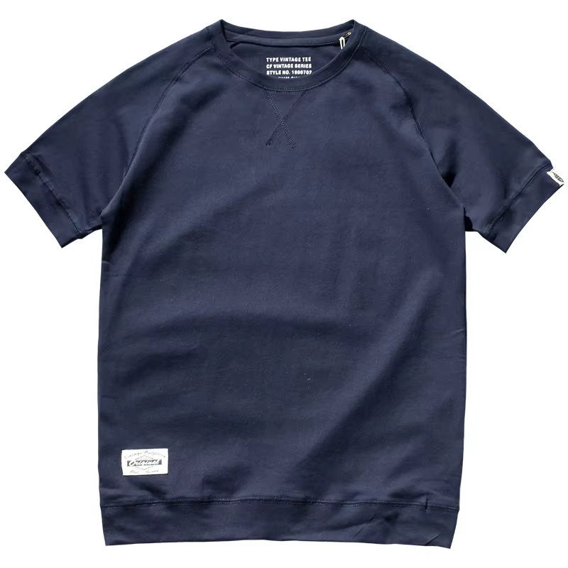 T-shirt uni à manches Leurs lan pour hommes