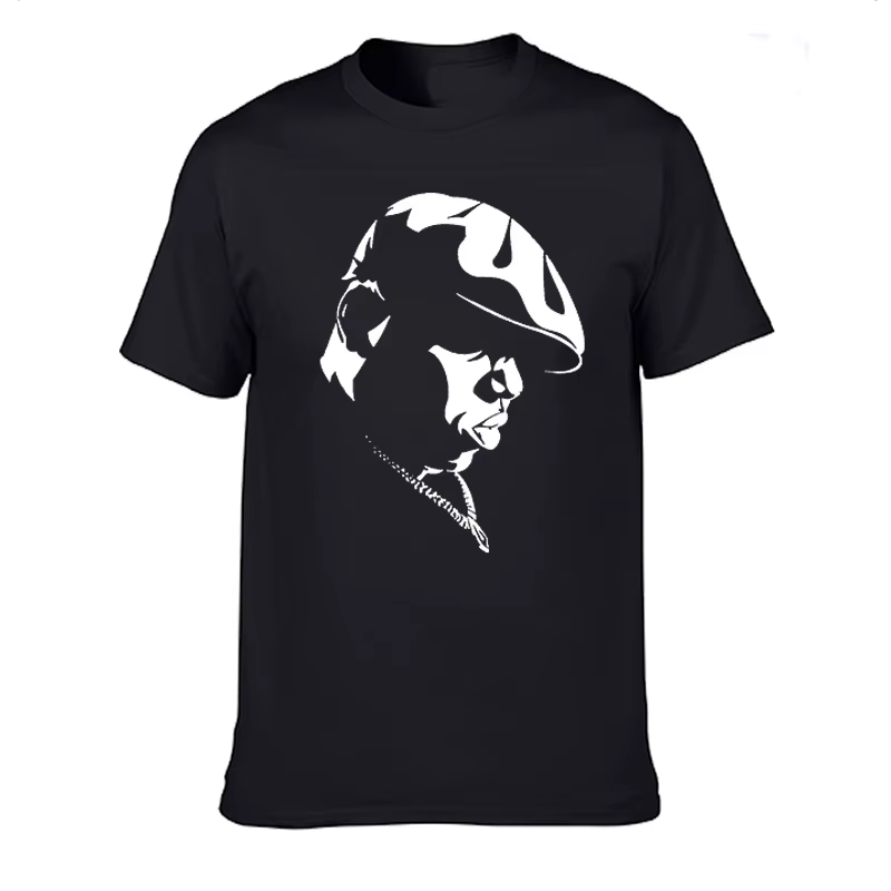 Amusant notoire grande chemise hommes à manches courtes Biggie Smalls t-shirt Hiphop Rock Biggie Smalls t-shirt mâle notoire B.I.G. T-shirt hauts