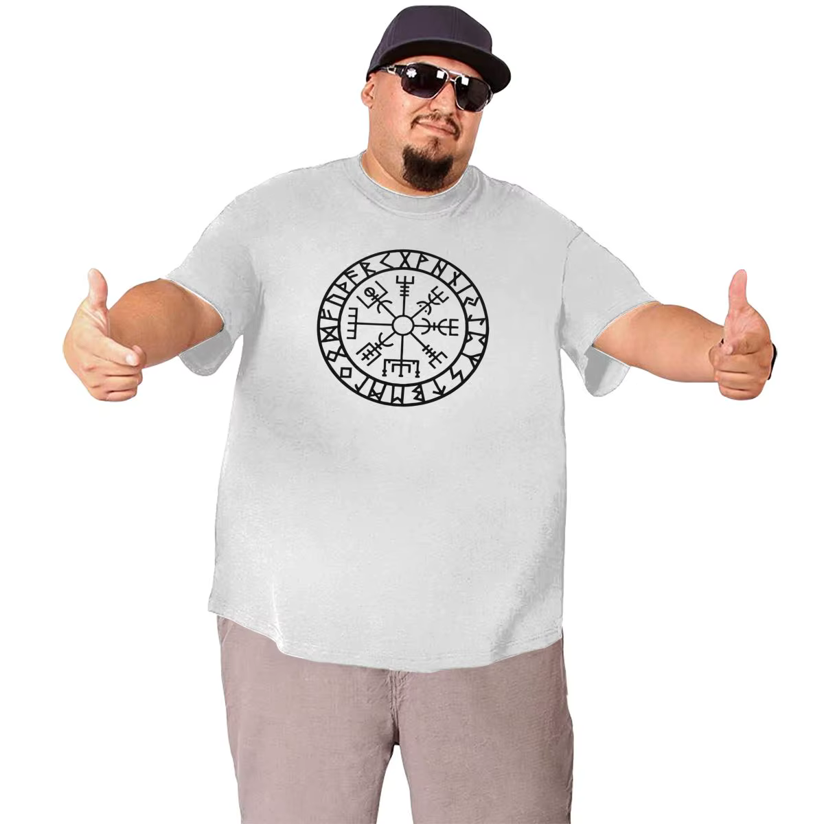 Vegvisir-T-Shirt Navigateur Futhlavabo Runes pour Homme