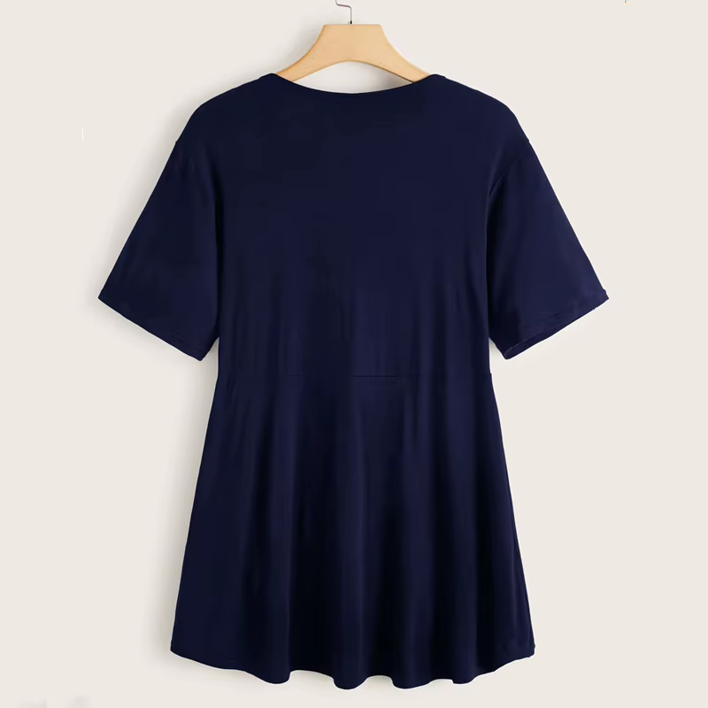 T-shirt manches courtes pour femmes, décontracté, taille élastique, grande taille, 4XL 5XL 6XL, 7XL 8XL