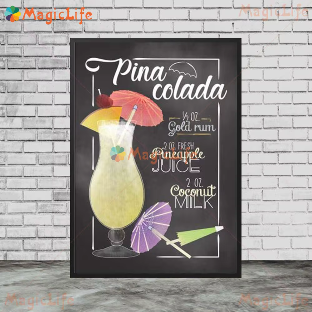 Affiches murales de Menu de boissons de Bar Mojito