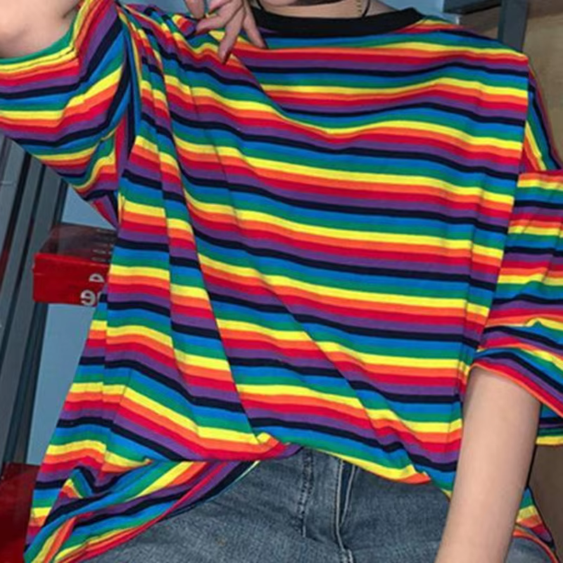 T-shirt rayé Preppy pour femmes