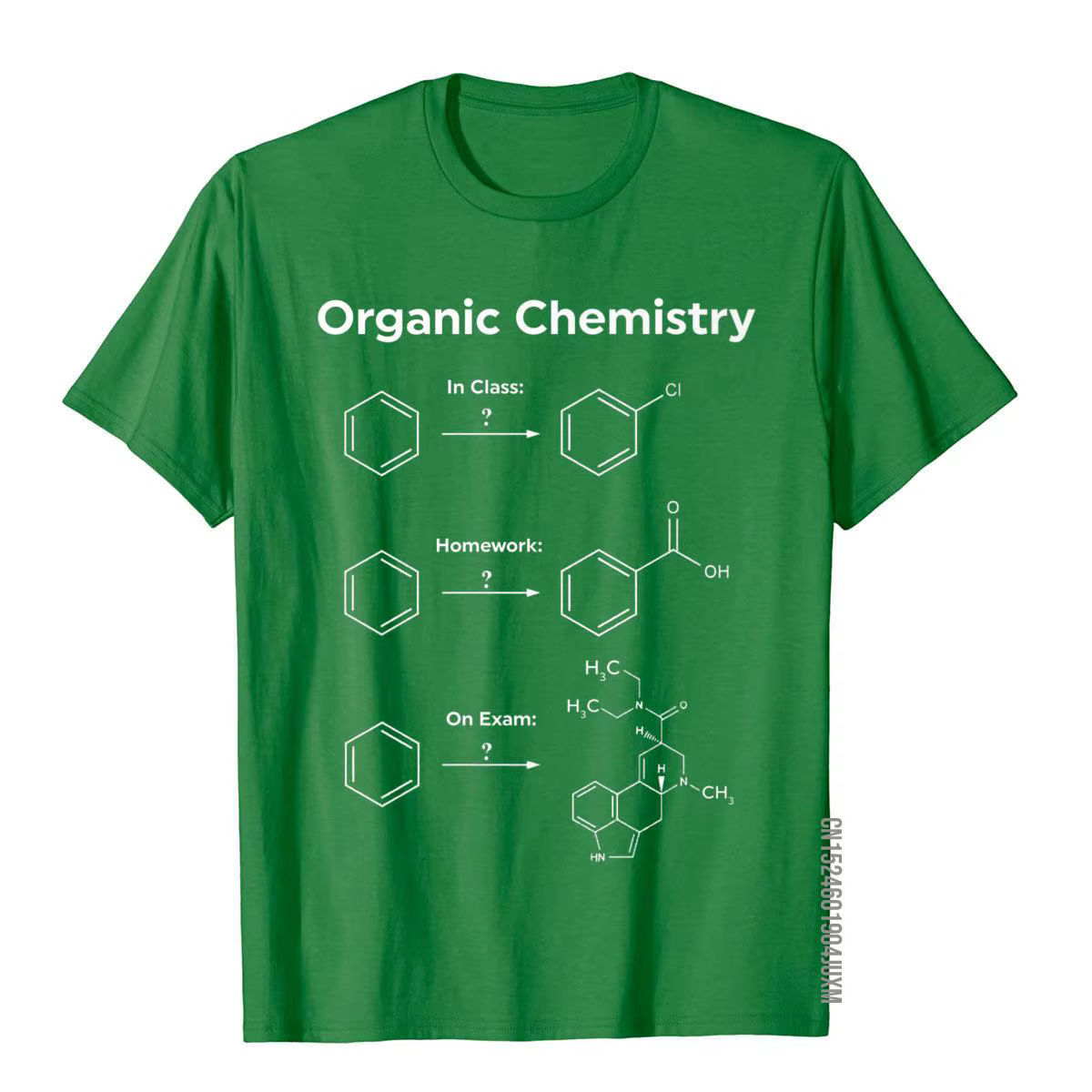 Humor chimie organique t-shirt cadeau femmes hommes-examen de devoirs Camisa haut T-Shirts