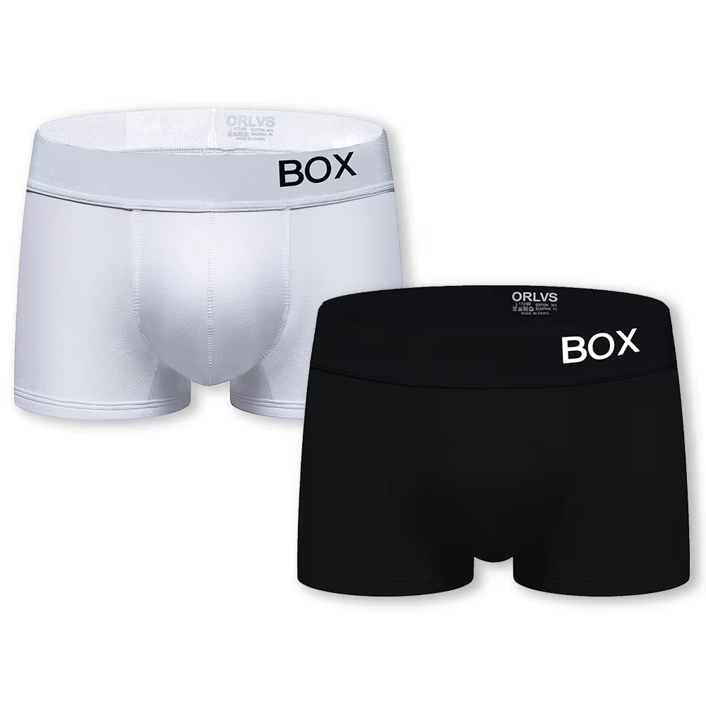 ORLVS-Boxer court pour homme, sous-vêtement sexy, sous-vêtement masculin