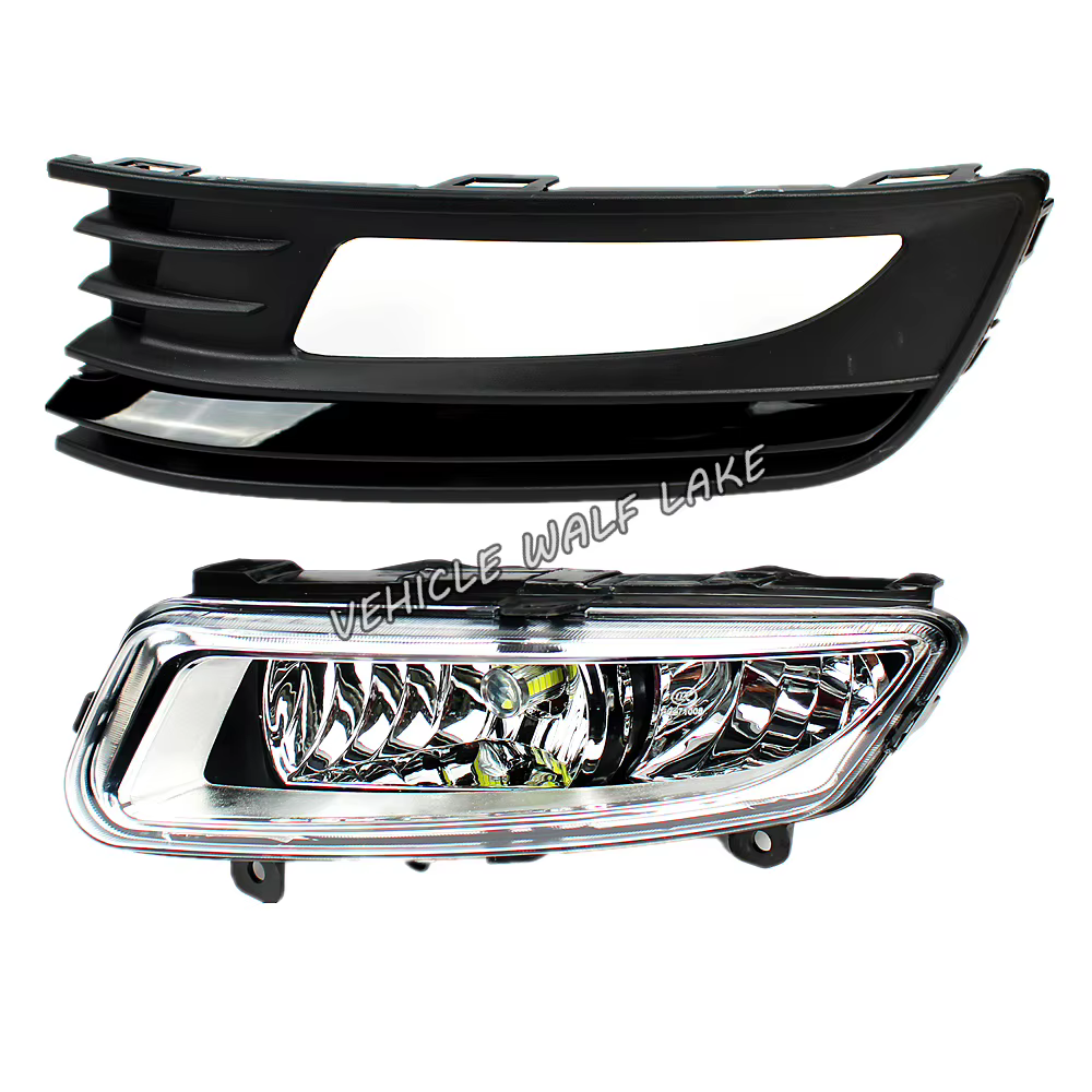 Feux de voiture LED pour VW Polo Sedan 2016 2017 2018 2019, phare antibrouillard avant de style avec couvercle de cadre de calandre/dureté du fil