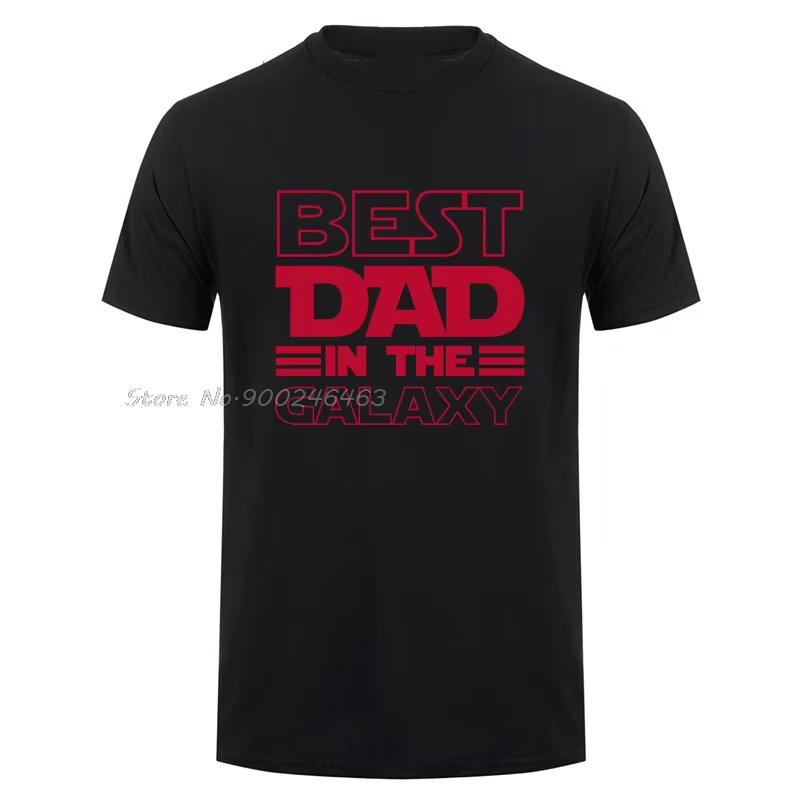 Meilleur papa dans la galaxie T-Shirt drôle fête des pères présent cadeaux d'anniversaire