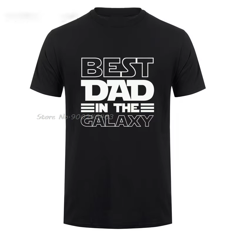 Meilleur papa dans la galaxie T-Shirt drôle fête des pères présent cadeaux d'anniversaire