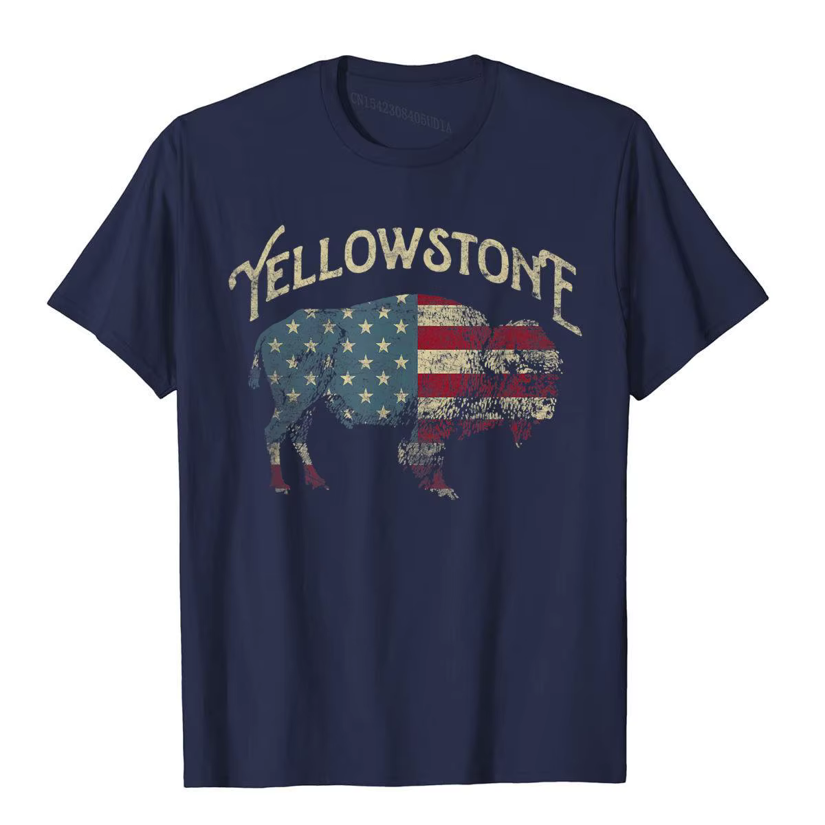 Vintage parc national de Yellowstone rétro T-Shirt Style chinois coton hommes hauts chemise à la mode populaire