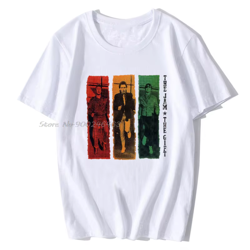 The Jam T-Shirt, cadeau pour hommes Paul Weller unisexe haut guitare affiche Art