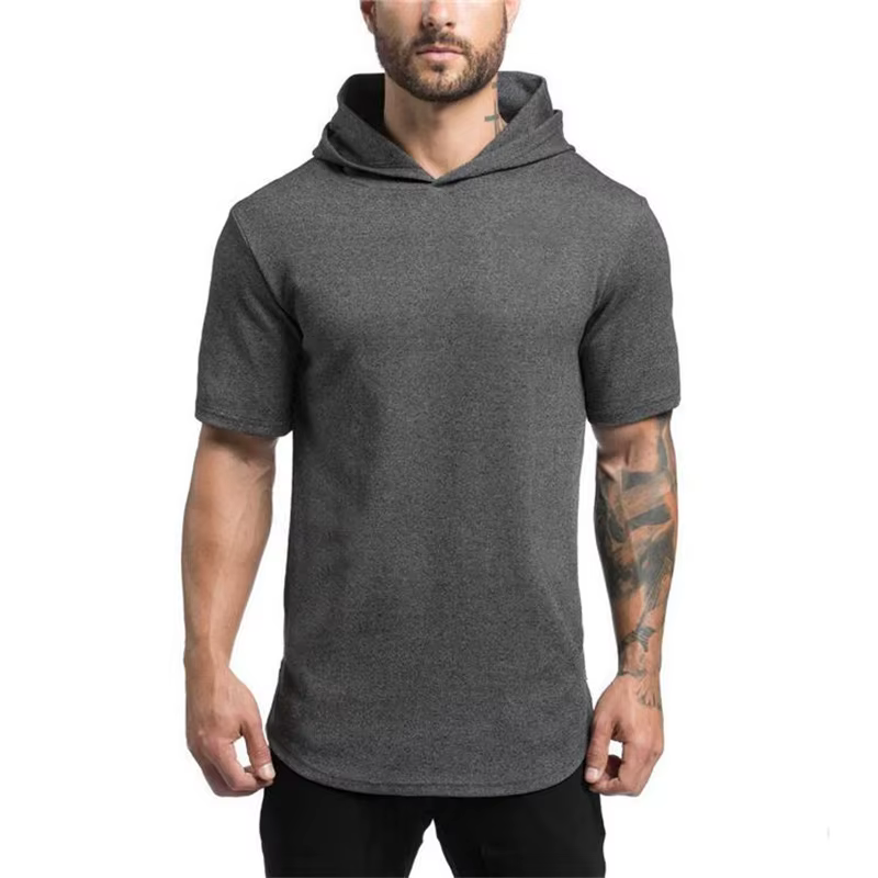 T-shirt à Capuche et Manches Courtes pour Homme