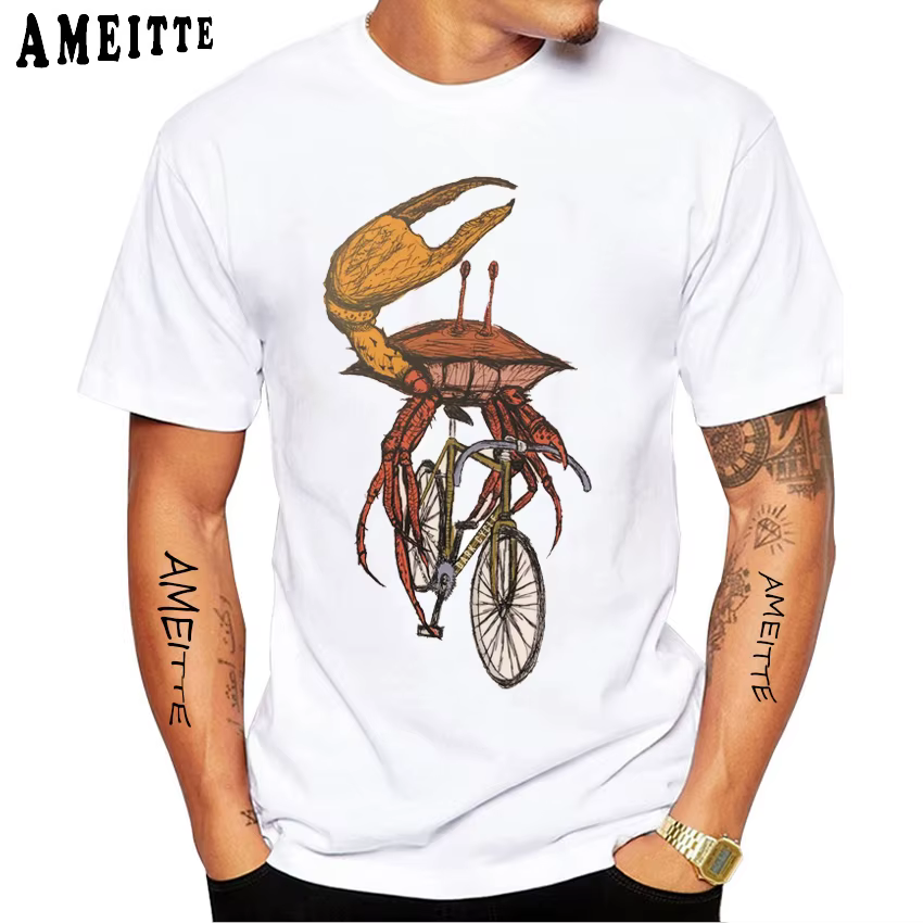 T-shirt rétro Sea Turtle et vélo à vitesses fixes
