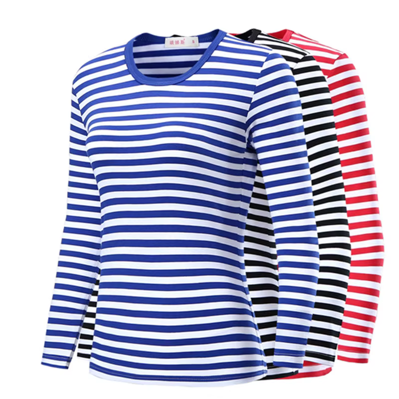 T-shirt à manches longues en coton pour hommes et femmes