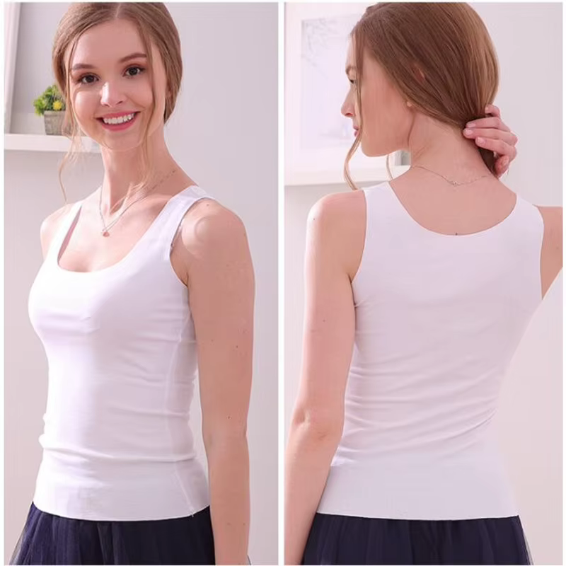 Super doux Modal débardeur femmes mince haut sans couture été loisirs t-shirts chemise élastique bas