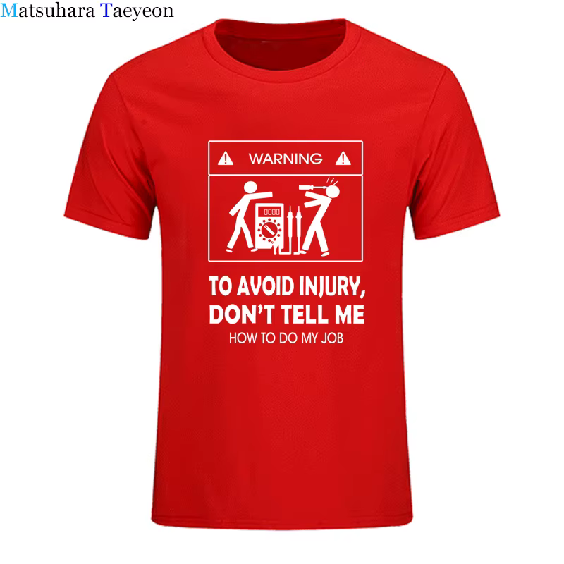 Nouveaux T-shirts 2026 – T-shirt cool « Ne me dites pas comment faire mon boulot » pour électricien