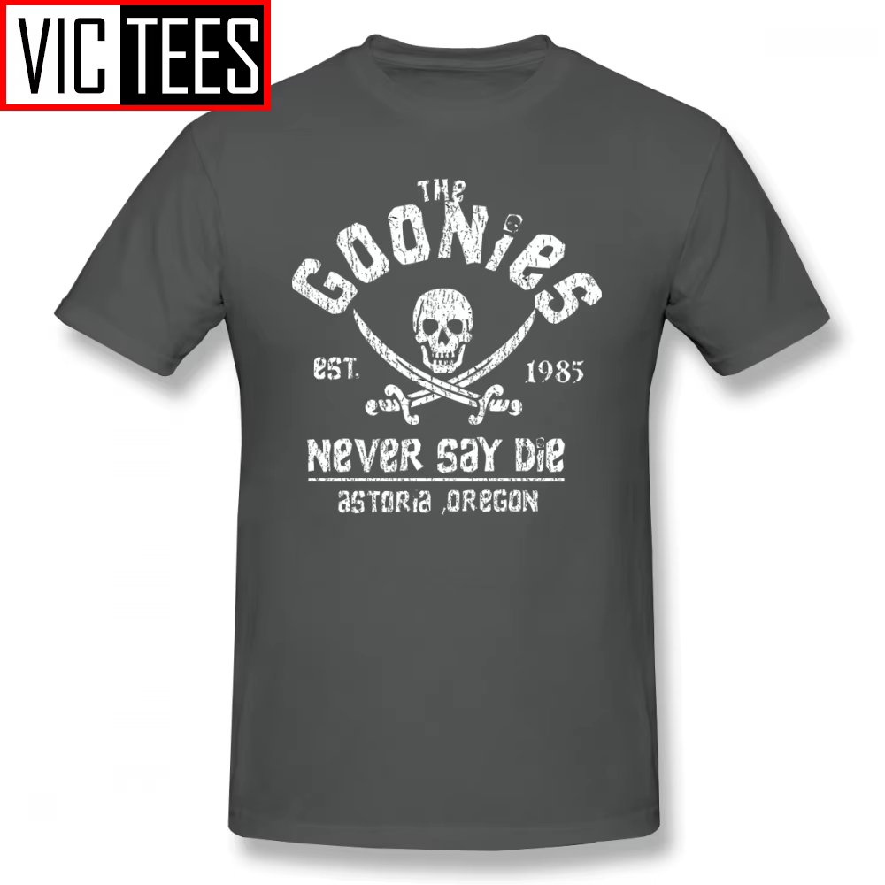 T-Shirt graphique Goonies pour hommes, 100% coton, amusant, pour la plage