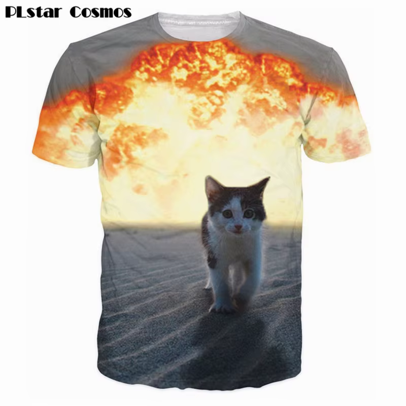 PLstar – T-Shirt d'astronaute du Cosmos Harajuku pour homme et femme