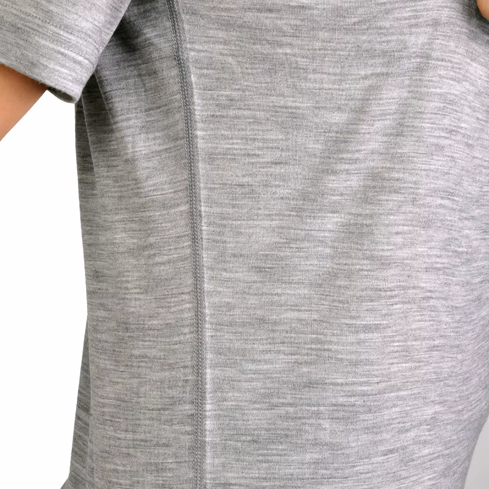 T-shirt manches courtes en laine mérinos pour homme