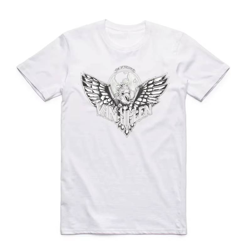 2019 hommes femmes imprimer Van Halen bande mode blanc T-shirt été col rond manches courtes