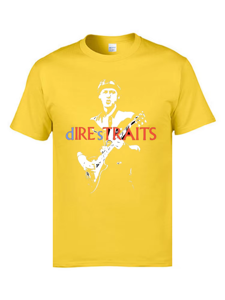 T-shirt hiphop JERock Dire Straits pour hommes