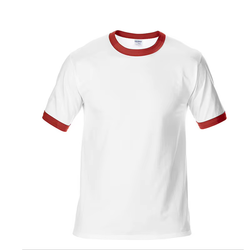 Texte Photo Logo personnalisé Homme publicité imprimé hommes t-shirt bloc de couleur T-shirts O cou hauts été 2025