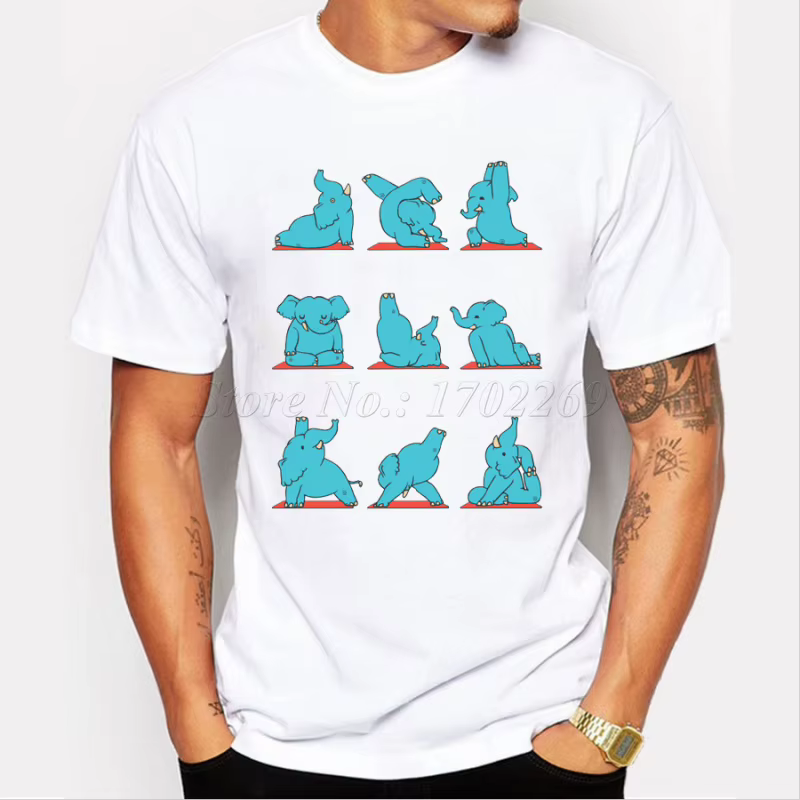 T-shirt au design humoristique pour hommes