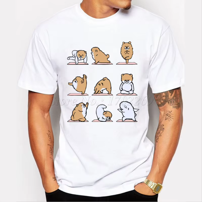T-shirt au design humoristique pour hommes