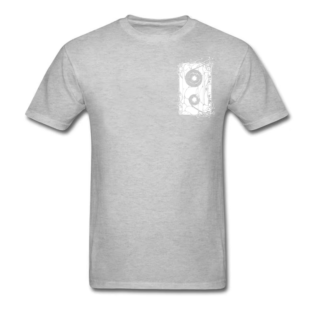T-Shirt à Manches Courtes et Col Ras du Cou pour Homme