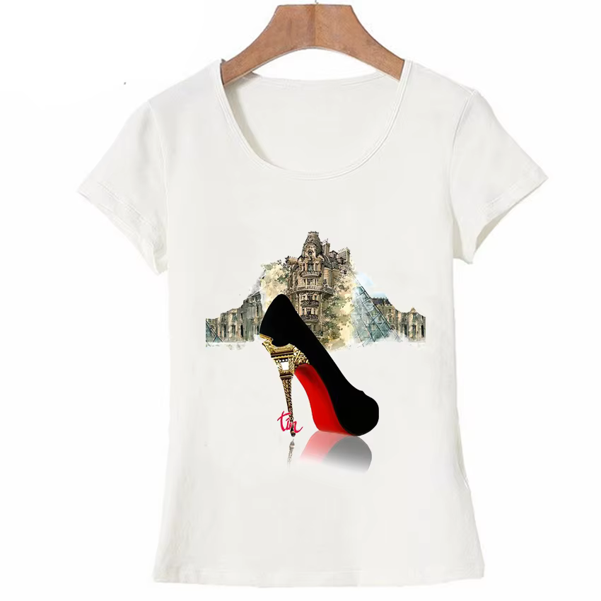 T-Shirt Vintage à la Mode pour Femme